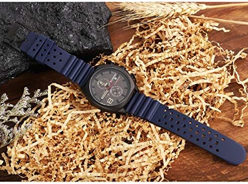 HUAFIY Silicone Watch Band 20mm22mm24mm FKM Rubber Watch Band for Men Women