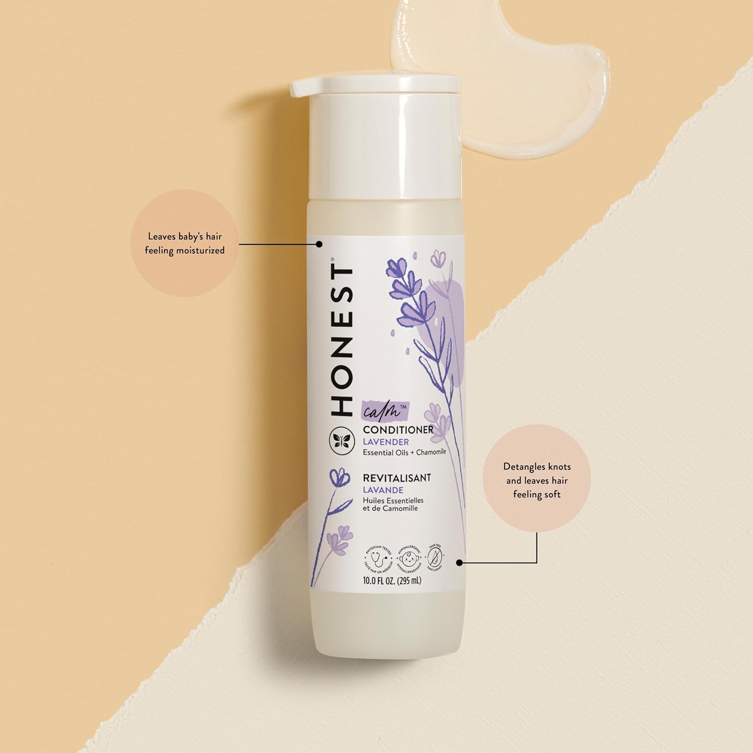 The Honest Company Shampoo, Body Wash, Conditioner, Lavender Calm, 20 fl oz