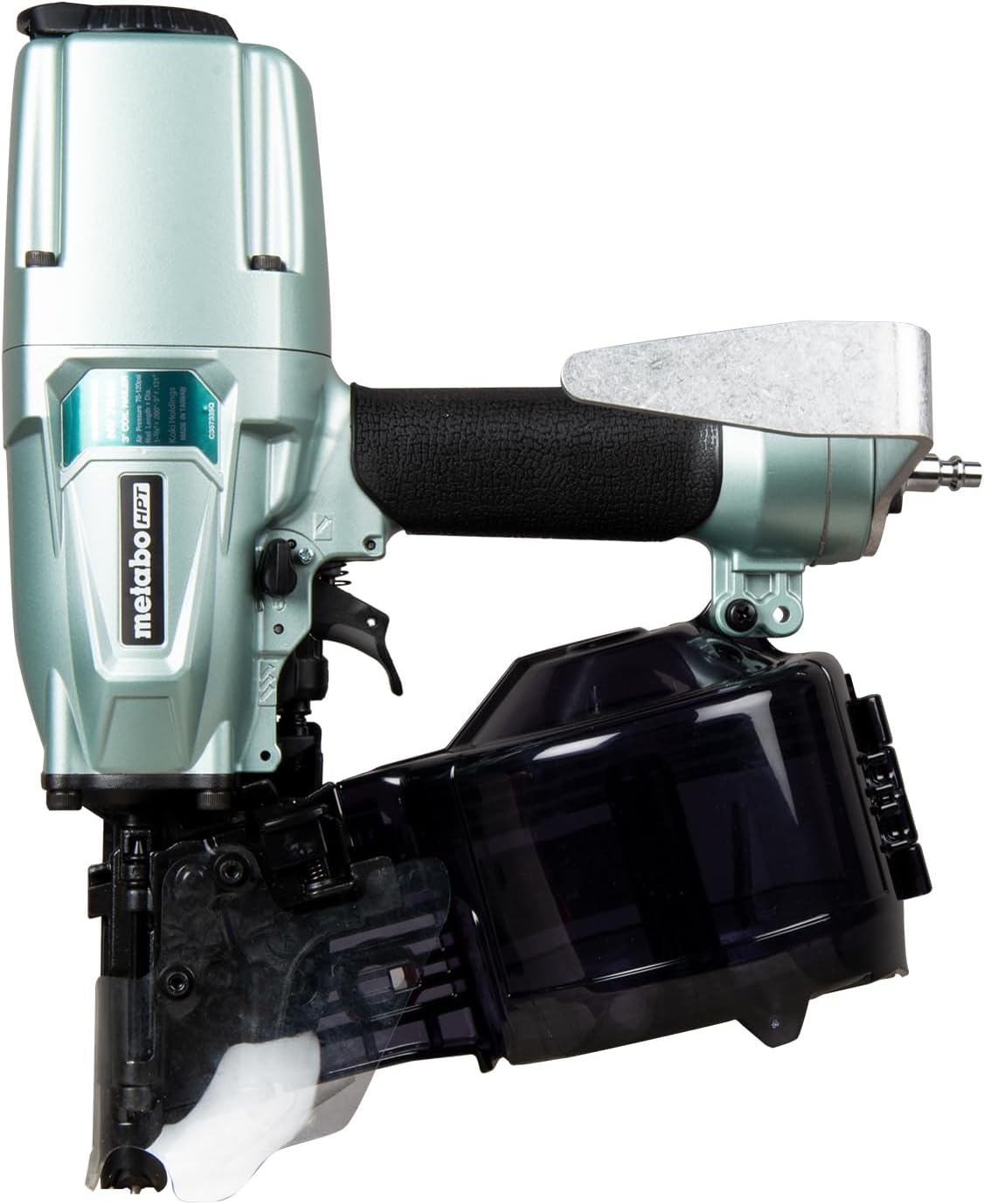 Metabo HPT Pneumatic Coil Nailer for Siding and Framing, NV75A5 | 16° Wire Collated Nails 1-3/4" to 3", 15° Plastic Strip Nails to 2-1/4"