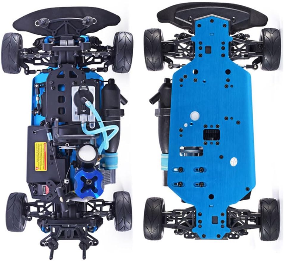 Nitro RC Cars for Adult 1/10 2.4G Professional Fast Drift Remote Control Car Two Speed Nitrogen Drive Truck 4WD 80KM/H Metal Chassis Gas Methanol