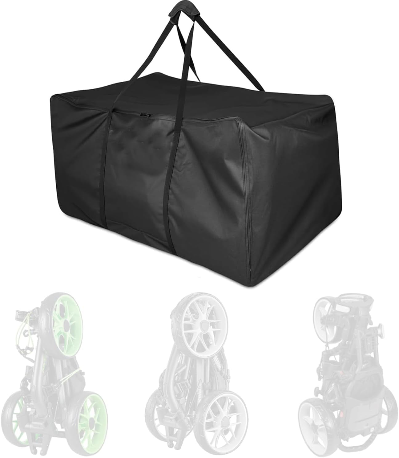 Golf Push Cart Bag, Heavy-Duty Push Carts Carrying Storage Bag