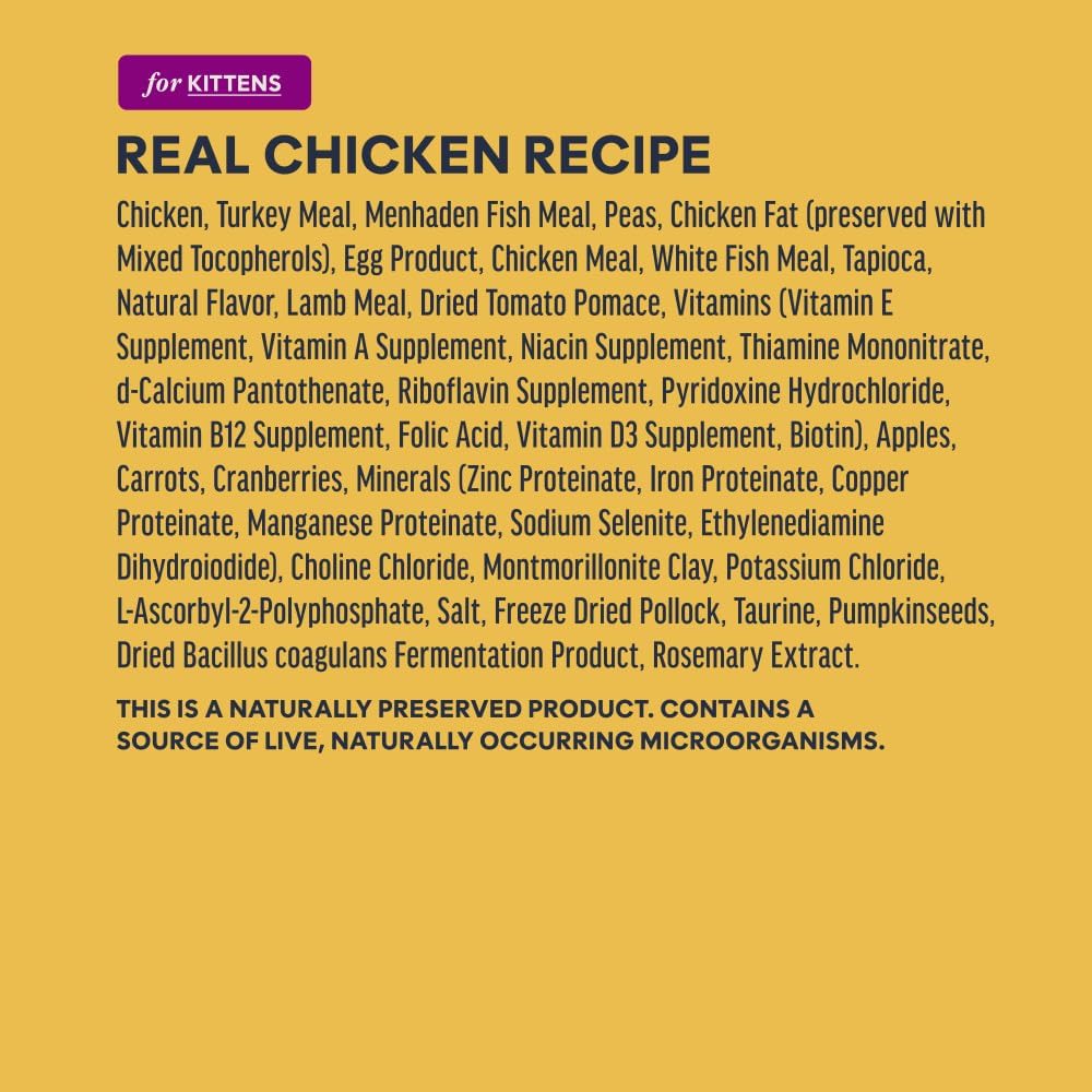 Instinct Original Dry Cat Food, Raw Coated Kibble, Real Chicken, 11 lb. Bag | Raw-coated kibble with cage-free chicken for strong muscles, digestive health, and healthy skin & coat, grain-free