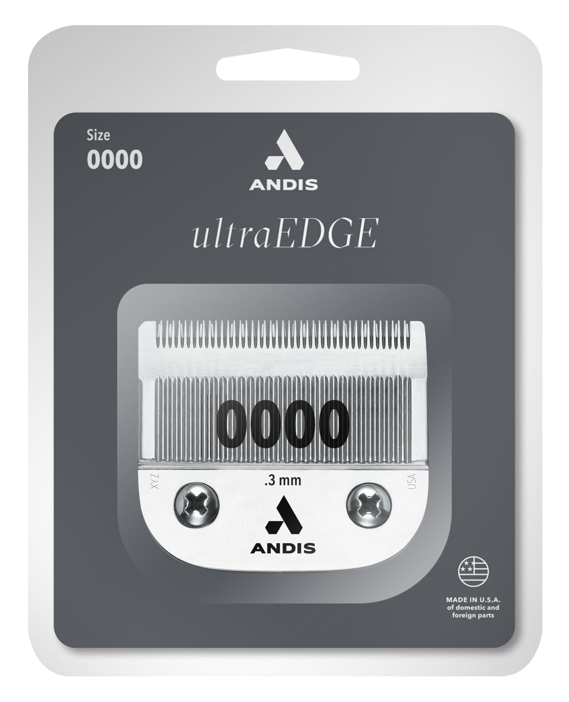 Andis 64160 UltraEdge Carbon-Infused Steel Detachable Outliner Blade, .1mm Cut Length