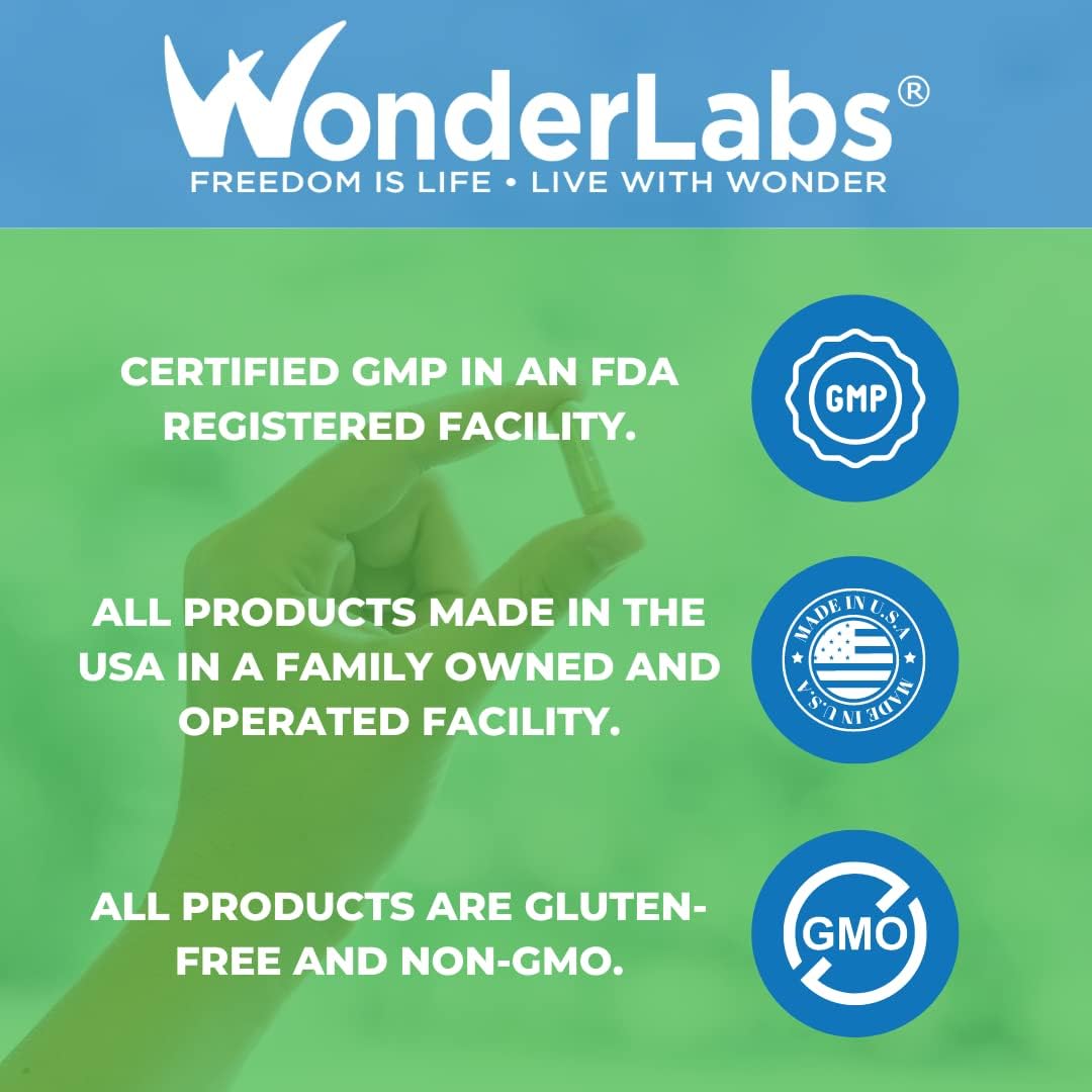 Wonder Laboratories Valerian Natural Relaxant for Tension Relief, Stress Relief, Leg Cramp Relief and Other Muscle Cramps Magnesium, Passion Flower
