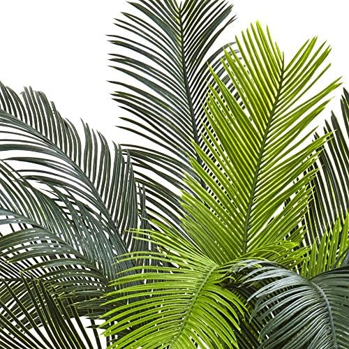 Nearly Natural 3 ft UV-Resistant Artificial Cycas Tree with Pot | Lush Realistic Palm Tree Foliage, Faux Greenery with 15 Robust Leaves