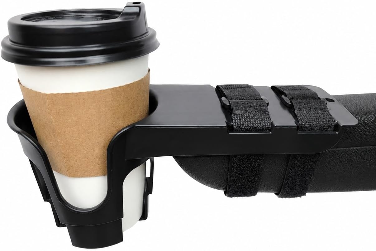 Wheelchair Cup Holder for Armrests – Nearly Universal OH for Power Chairs