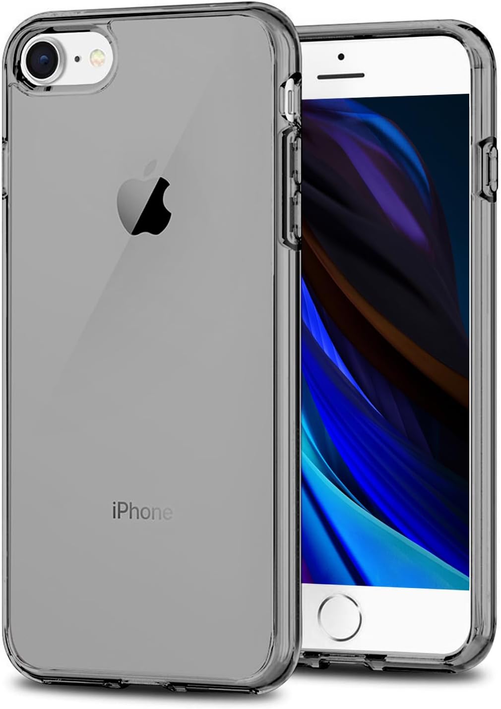 TENOC Phone Case Compatible with iPhone SE (2nd 2020 and 3rd 2022 Generation) & iPhone 7 & iPhone 8, Clear Case Shockproof Protective Bumper Slim Cover for 4.7 Inch