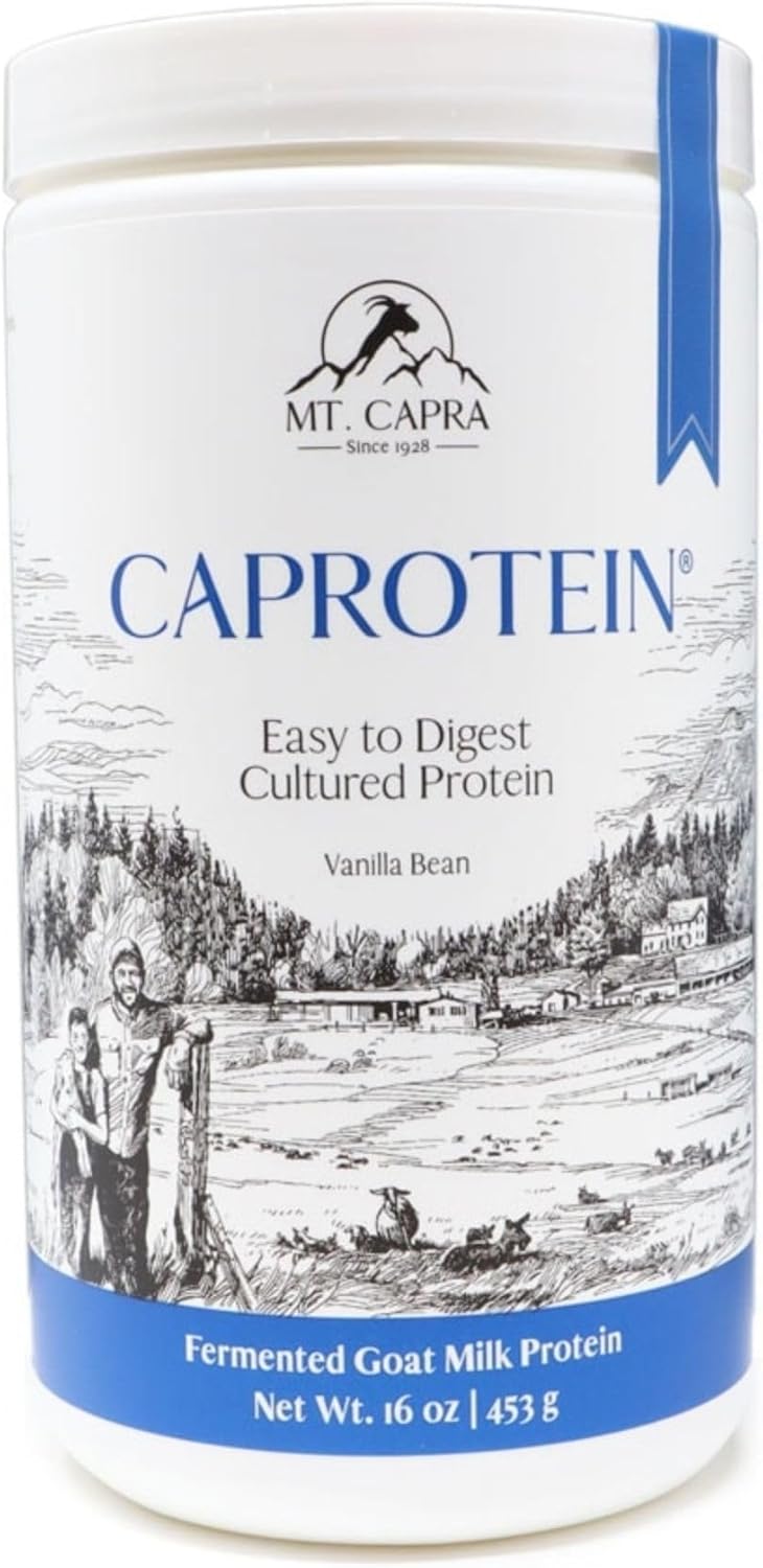 Mt. Capra Caprotein | Casein Protein Concentrate, Fermented Goat Milk Protein from Grass-Fed Pastured Goats