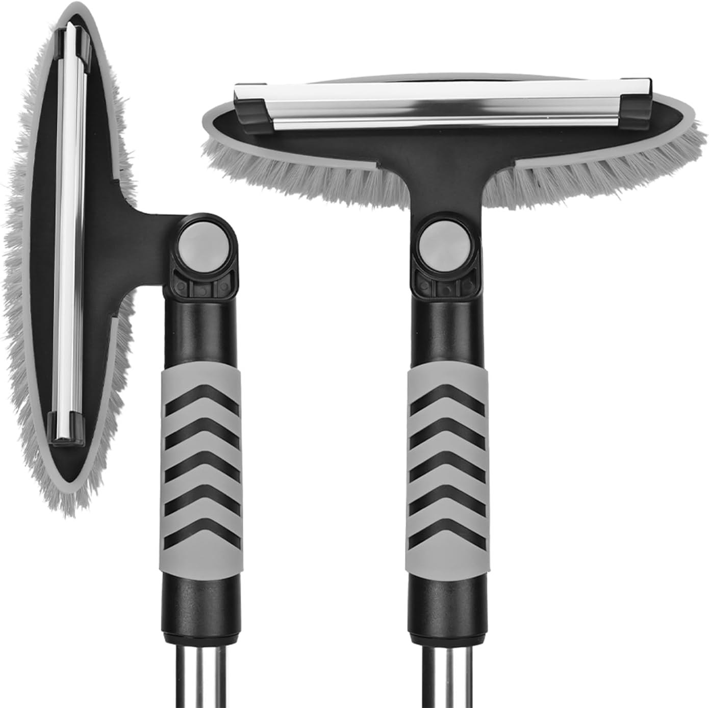 42.4" Extendable Snow Brush & Mini Snow Shovel/Ice Scraper for Car Windshield with Foam Grip for Cars, SUV, Trucks, Detachable Сar Scraper