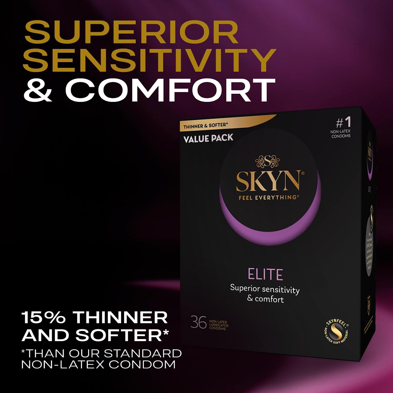 Lifestyles Skyn Polyisoprene Condoms, 12 Count (Pack of 1)