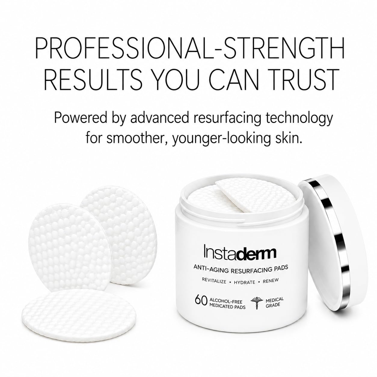 Anti-Aging Resurfacing Pads – Smooth’s Fine Lines, Wrinkles, Dark Spots, Freckles