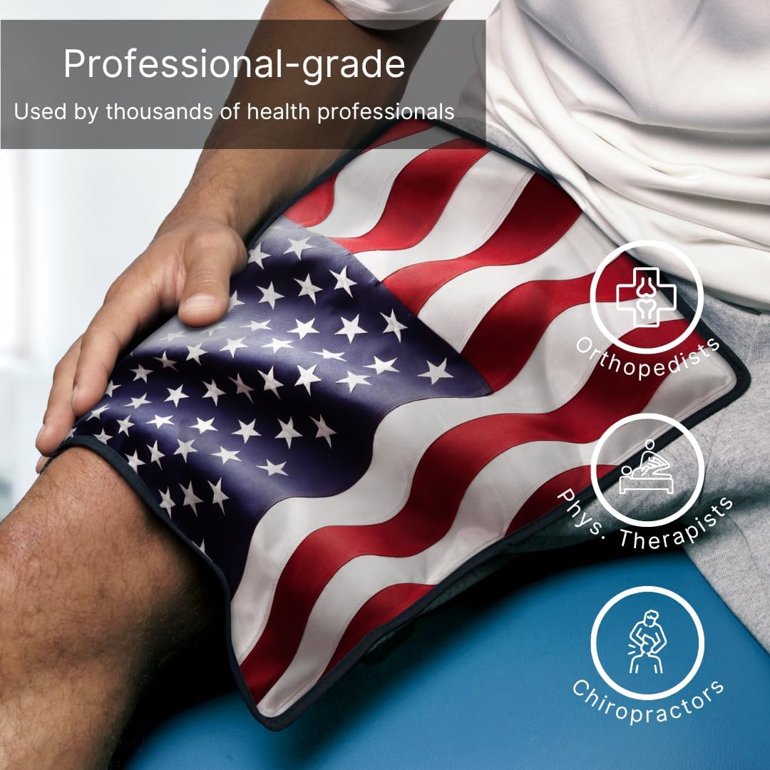 FlexiKold Gel Ice Packs (Standard Large: 10.5" x 14.5") for Injuries Reusable, Back Pain Relief, Knee Wrap, After Surgery, Ice Pack for Knee, Shoulder - 6300-COLD by NatraCure