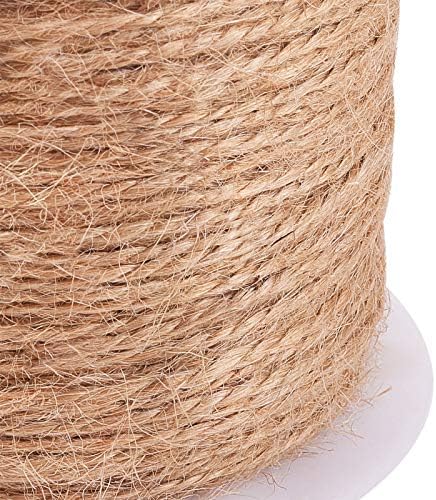 LiQunSweet 100m/328ft Hemp Cord Hemp Rope String Twine Beading Material 1 Ply for Jewelry Making DIY Craftings Wall Hanging Art Project Home Party