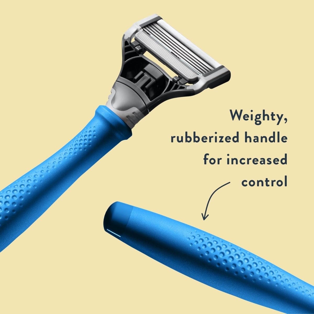 Harry's Original Razors for Men - Two 5-Blade Cartridges and 1 Razor Handle - German Engineered - Surf Blue Edition