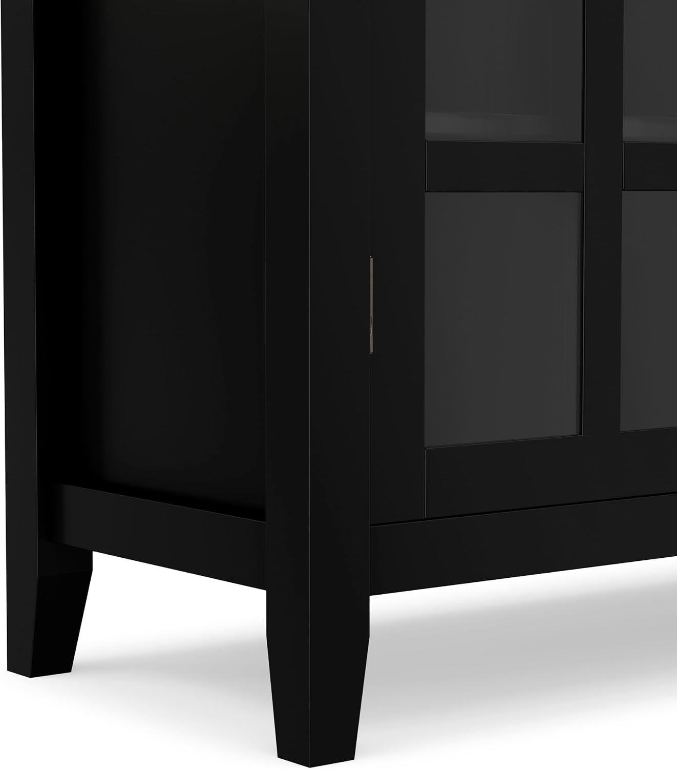 SIMPLIHOME Artisan 30" Wide Solid Wood Cabinet in Russet Brown