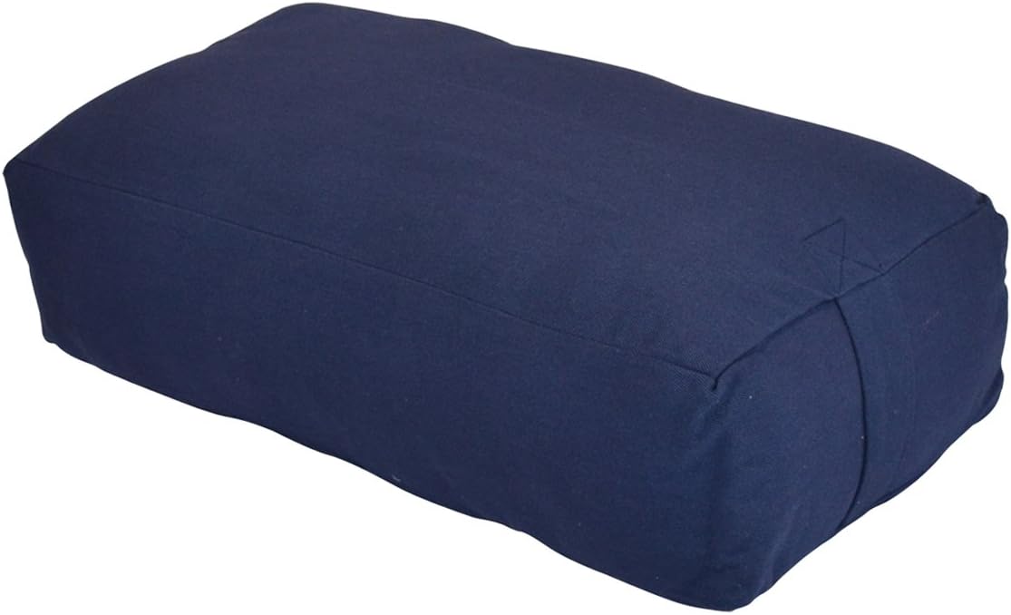 YogaAccessories MAXSupport Deluxe Rectangular Cotton Yoga Bolster