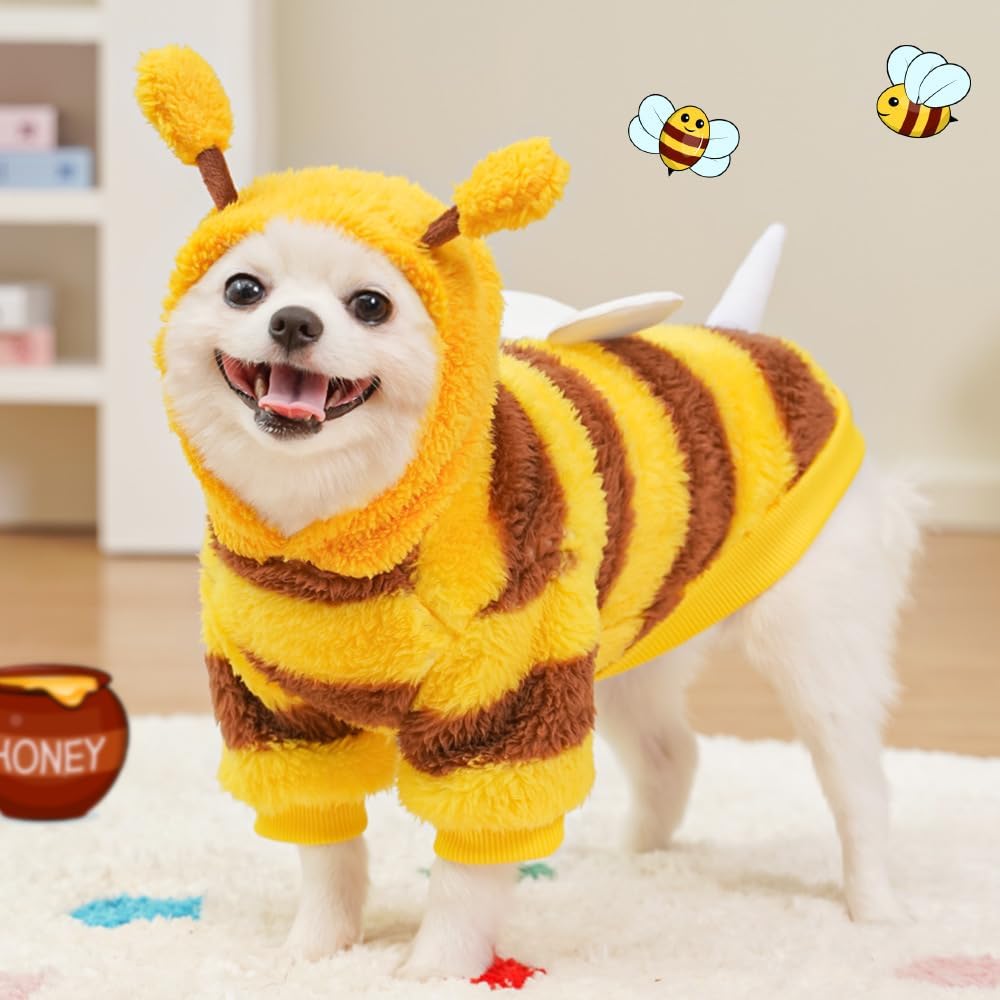 ANIAC Dog Hoodies Sweatshirt with Bunny Ears Spring Puppy Clothes for Small Dog Girl Boy Soft Doggy Sweater Cat Apparel Pet Clothing for Kitten