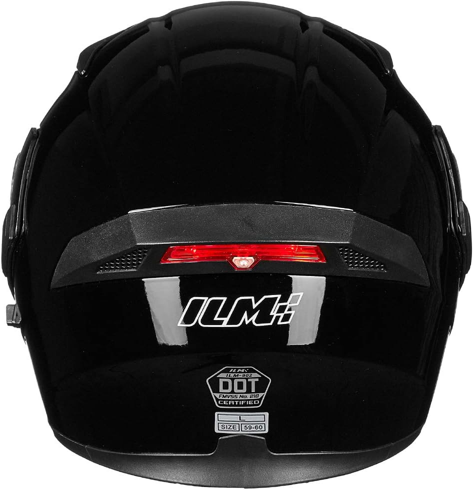 ILM Motorcycle Dual Visor Flip up Modular Full Face Helmet DOT Model 902/902L