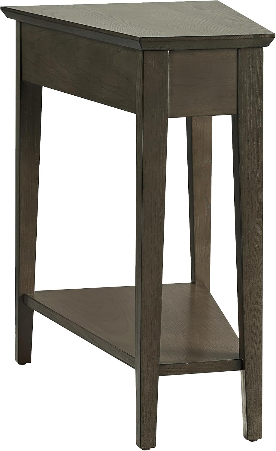 Leick Home Delton Wedge End Table, 17", Sienna