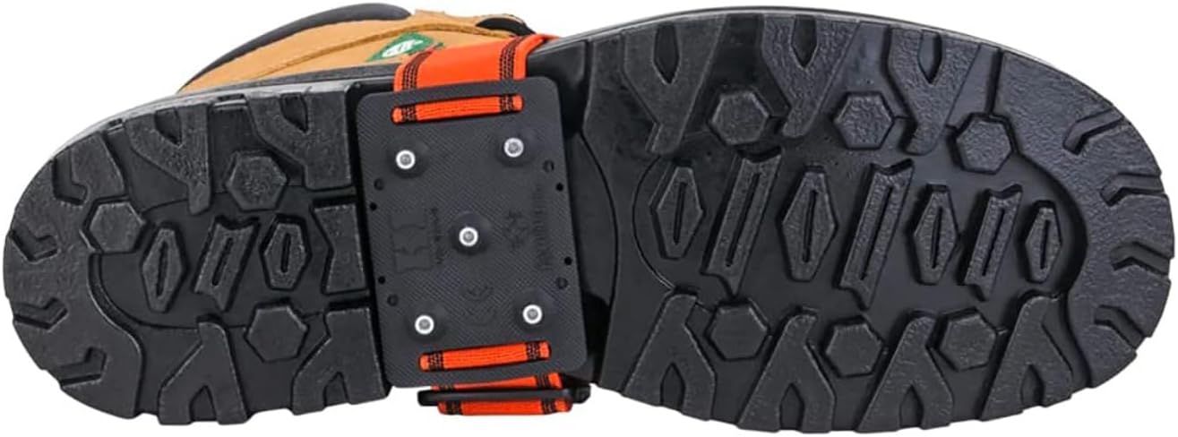 K1 Mid-Sole Ice Cleats for Men & Women - Rotatable Traction Aids For Winter Snow - Hi Vis - Low Profile