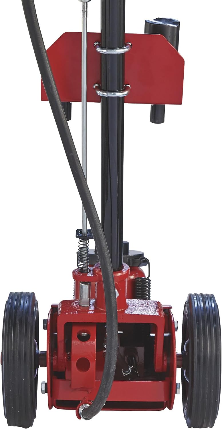 Strongway 22-Ton Quick Lift Air/Hydraulic Service Floor Jack | Controlled vehicle lifting, heavy shop use, stable positioning, professional garage service, durable steel construction