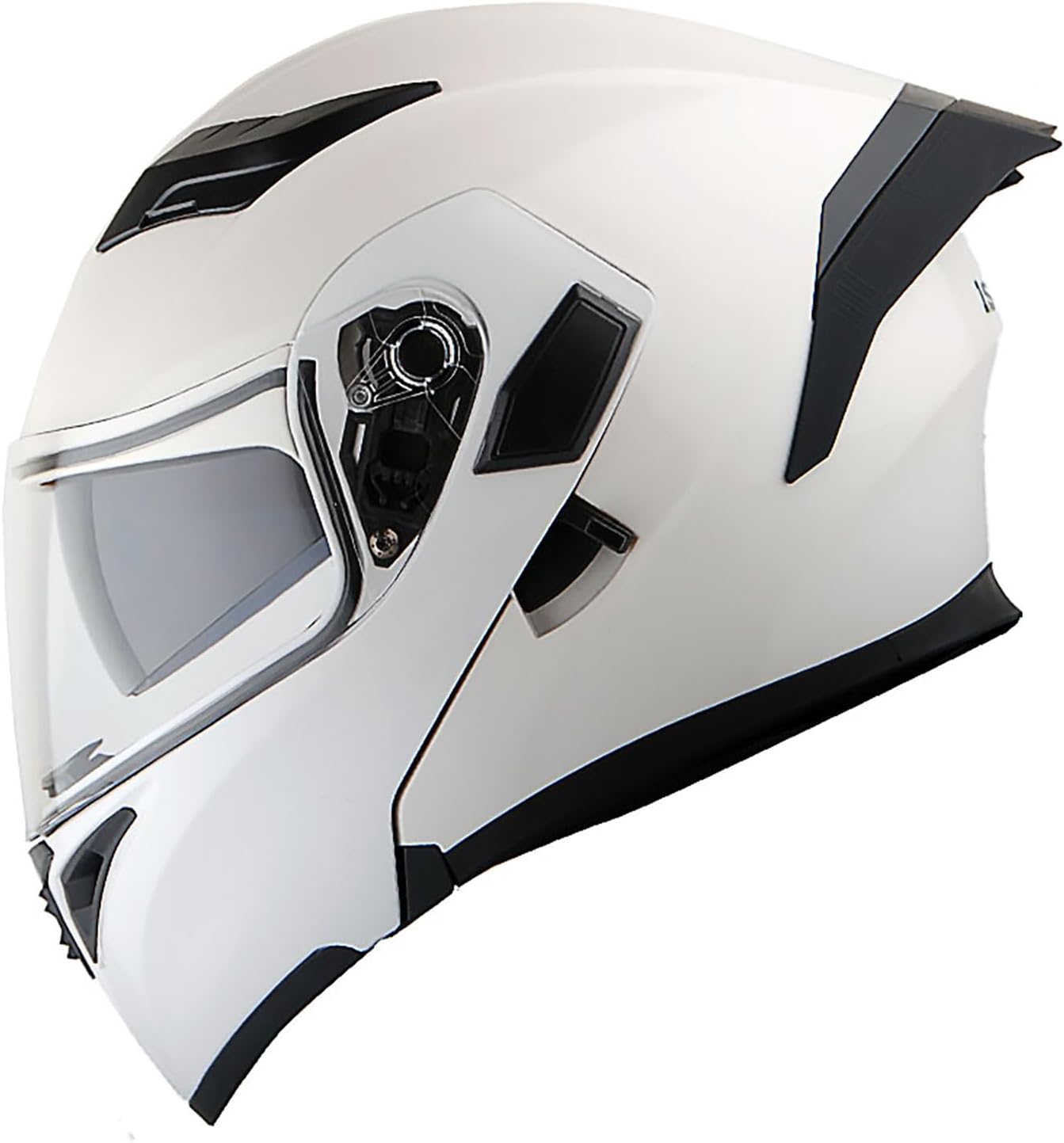 1Storm Motorcycle Modular Full Face Helmet Bike Flip up Dual Visor Sun Shield: HB89 Matt Black