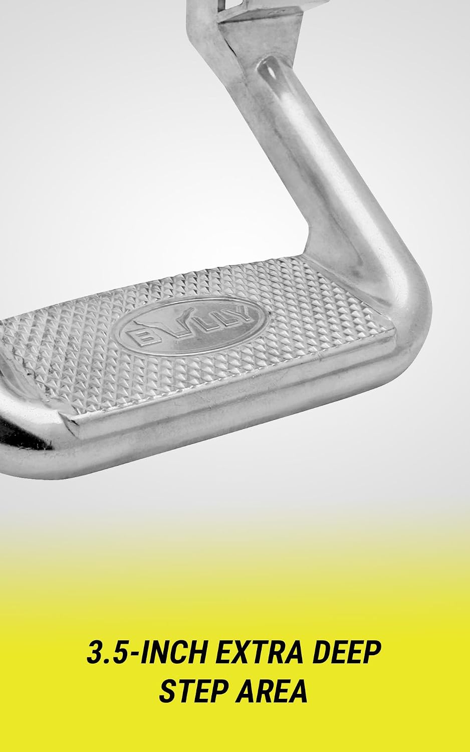 Bully AS-600 Polished Aluminum Universal Fit Truck Side Step Set of 2 for Trucks from Chevy (Chevrolet), Ford, Toyota, GMC, Dodge RAM