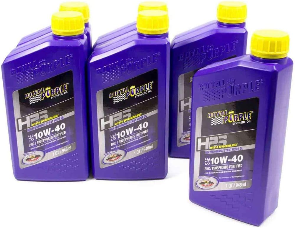 Royal Purple (36250-6PK HPS 20W-50 Synthetic Motor Oil with Synerlec Additive Technology - 1 Quart, (Case of 6)
