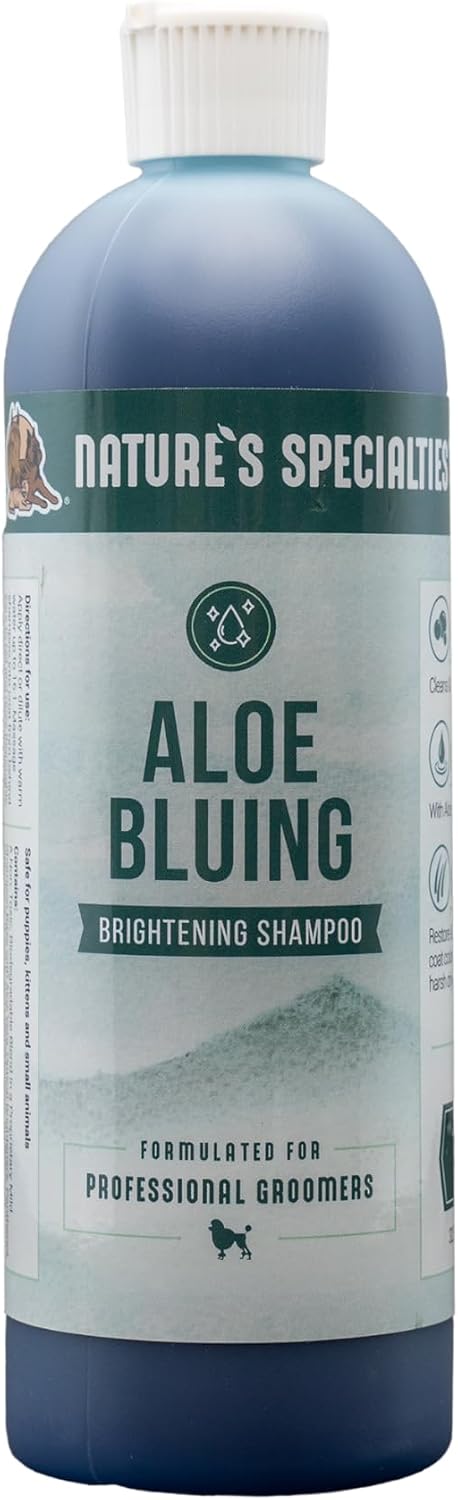 Nature's Specialties Bluing Ultra Concentrated Dog Shampoo for Pets, Makes up to 2 Gallons, Natural Choice for Professional Groomers