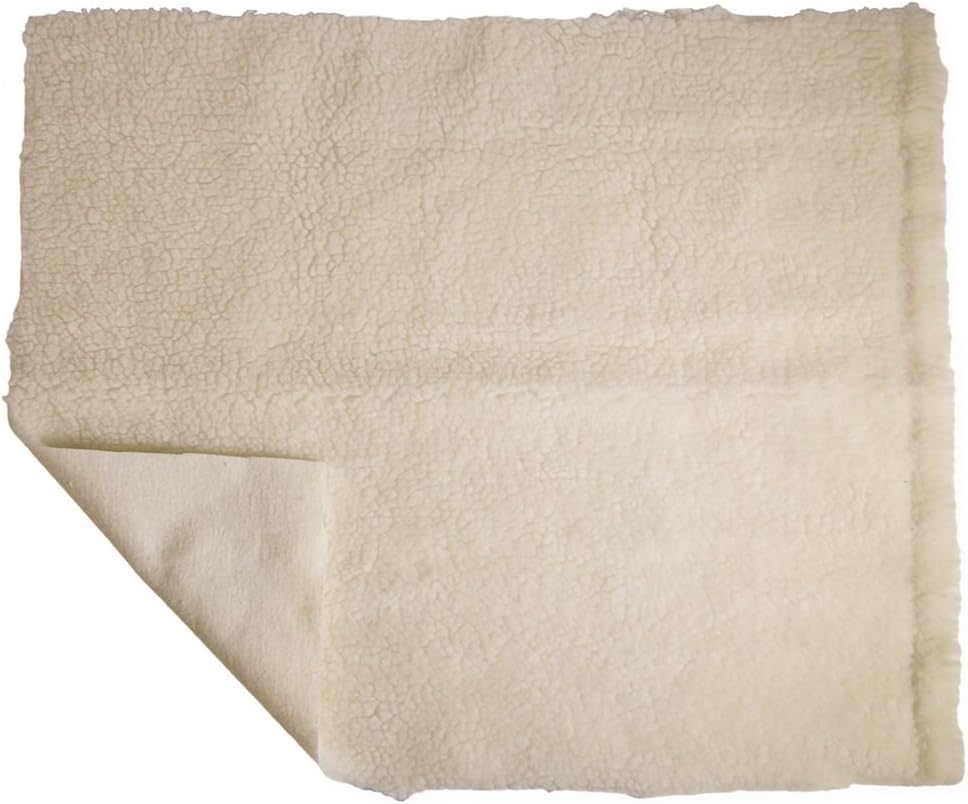 PCP Synthetic Sheepskin Fleece with Bed Pad, Wheelchair Cushion, Pressure Relief, Off-White, 30 Inch x 40 Inch