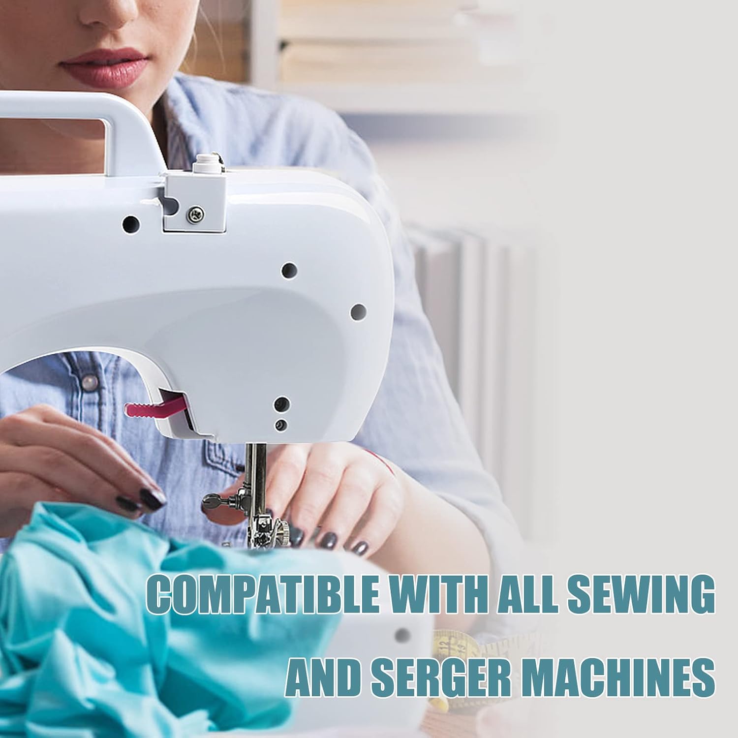 Black Serger Thread, All-Purpose Thread for Sewing, Polyester, 4 Cones of 3000 Yards Each Spool for Sewing Machine