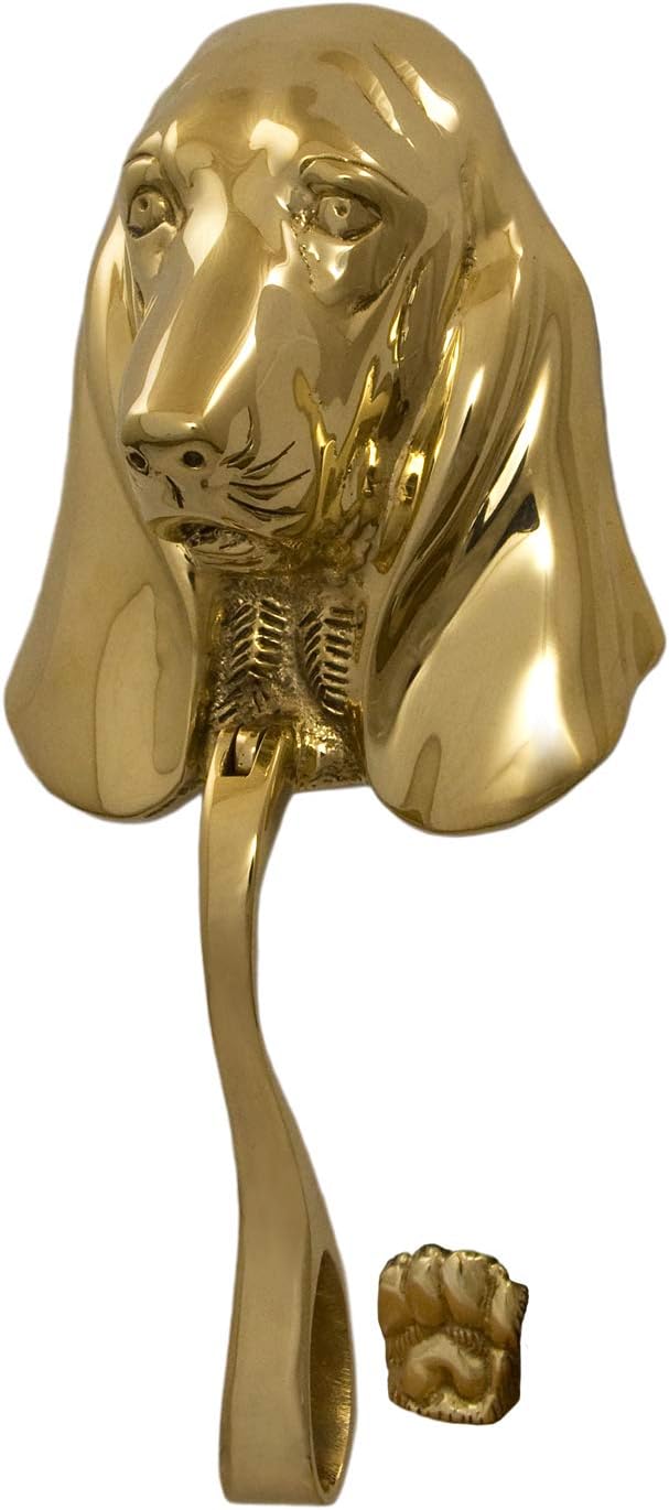 Basset Hound Solid Brass Door Knocker
