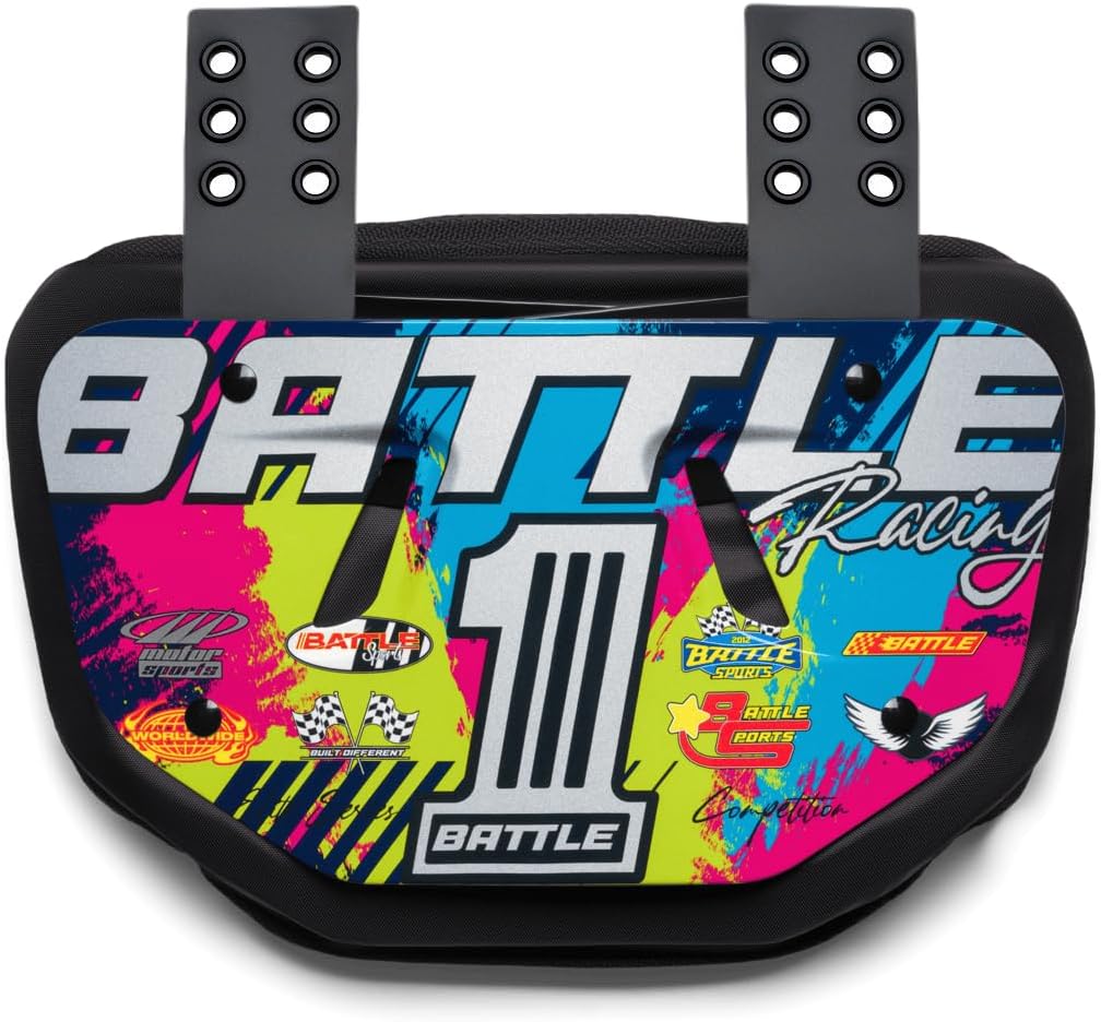 Battle Sports Novelty Football Back Plate, Kids, Adults