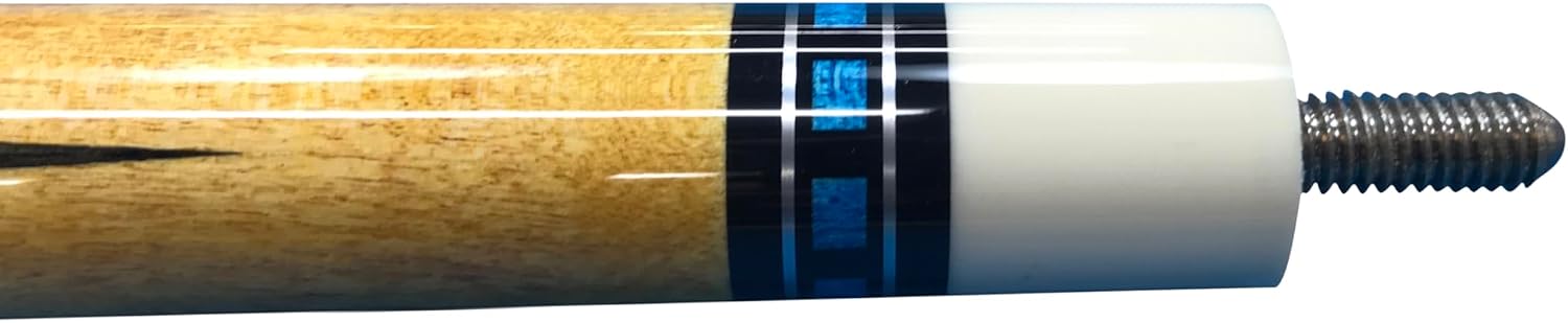 Meucci SB3-B Handcrafted Billiards Pool Cue Stick w/PRO Shaft - Blue + Hard CASE