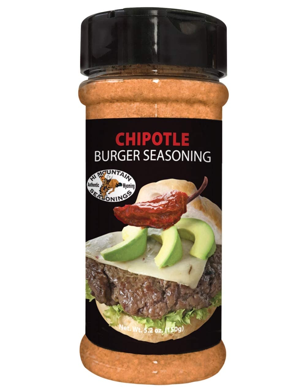 Hi Mountain Hickory Burger Seasoning | Smoked Hamburger Seasoning | Smoked hickory burger seasoning with garlic for rich grilled flavor on beef, turkey, chicken and venison burgers.