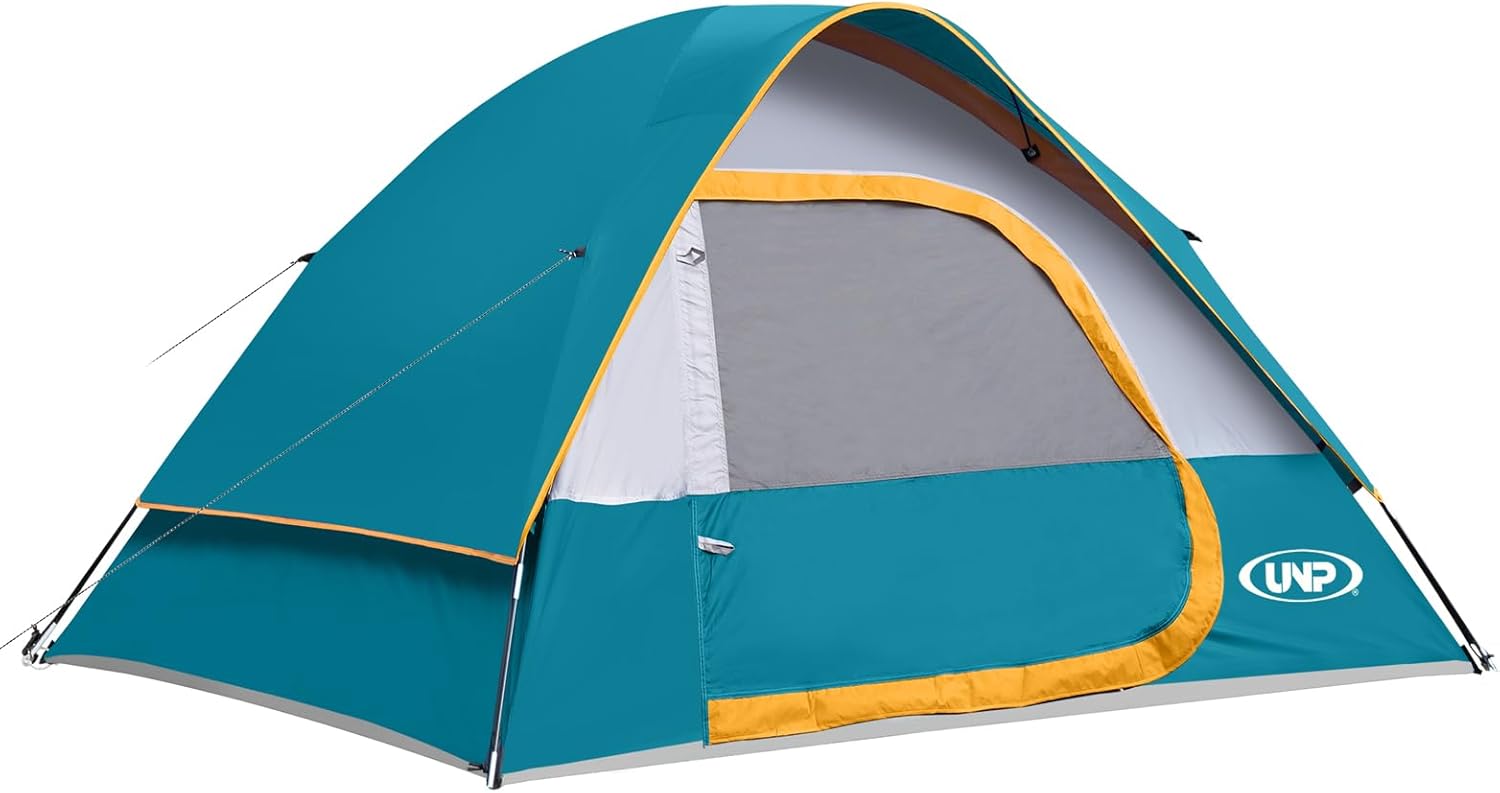 Camping Tent 2-4 Person, Waterproof Windproof Tent with Rainfly Easy Set up-Portable Dome Tents for Camping…