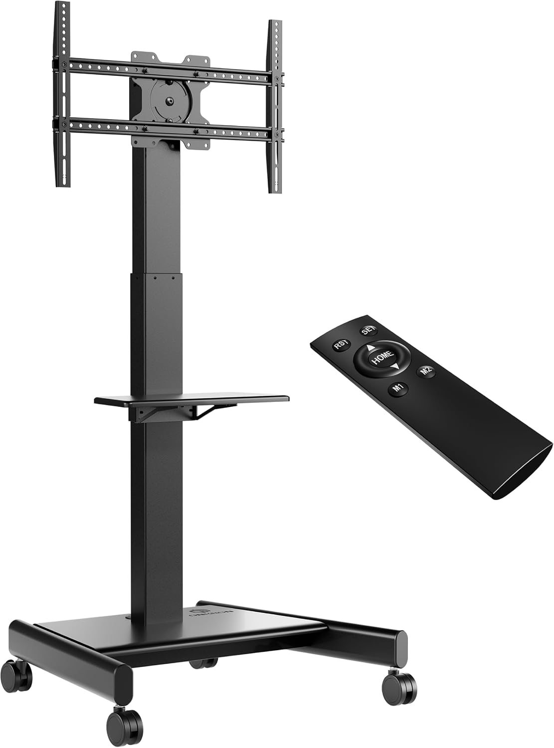 ONKRON Motorized TV Stand 43-75", up to 143.3 lbs, max VESA 600x400, Black | Electric TV lift height adjustable 37.4"-63", remote control, tilt