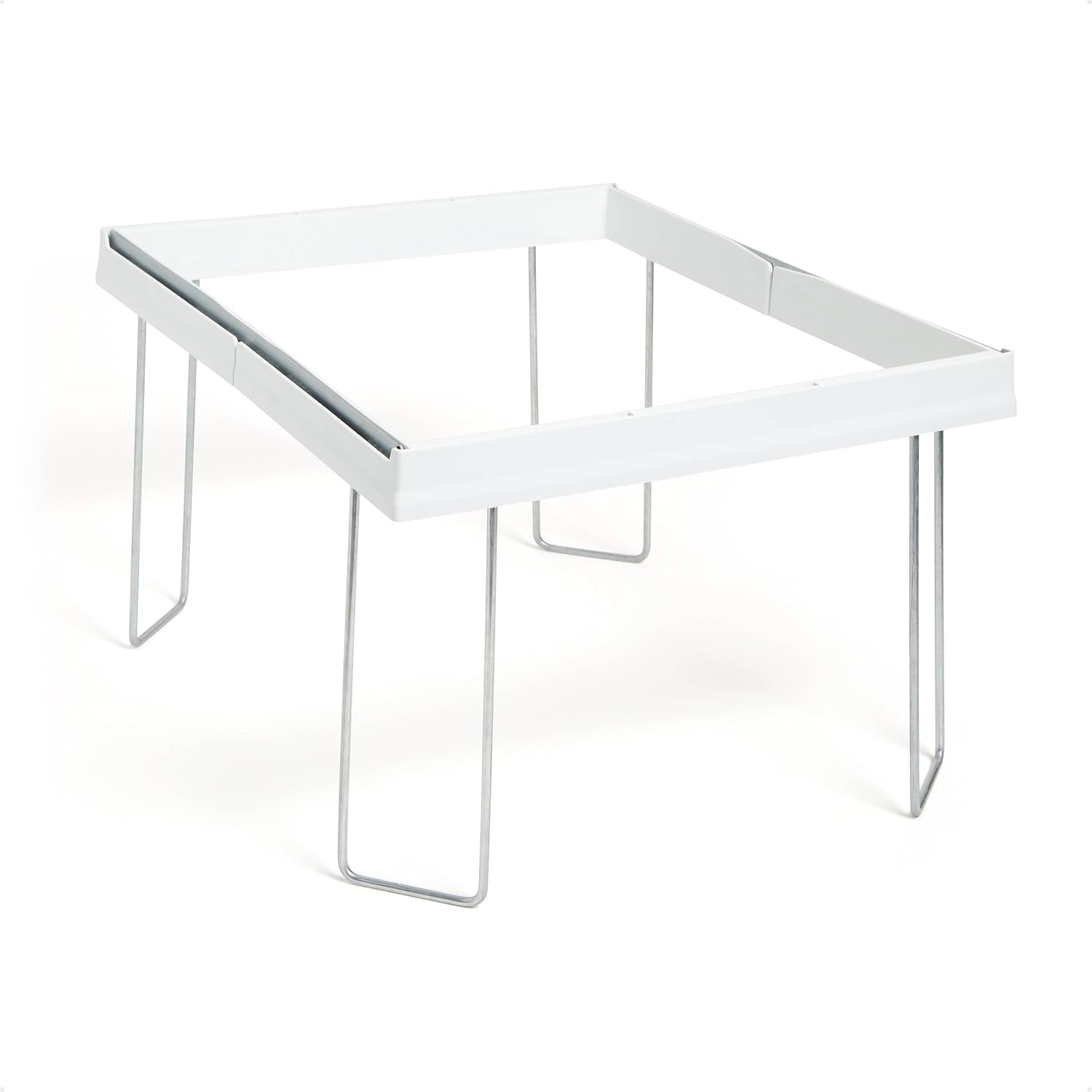 Smead Adjustable Hanging File Folder Frames, 13” W x 9.25” H x 16”-24” L, White and Silver, Letter Size (64850)