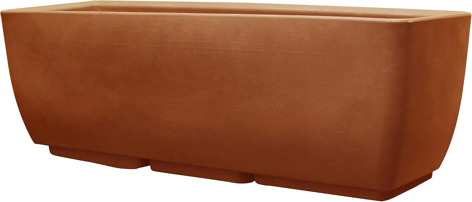RTS Home Accents 30" Urban Rectangular Garden Planter, Graphite - Stylish, Durable, and Weather-Resistant Planter for Outdoor Gardens, Patios, and Urban Spaces