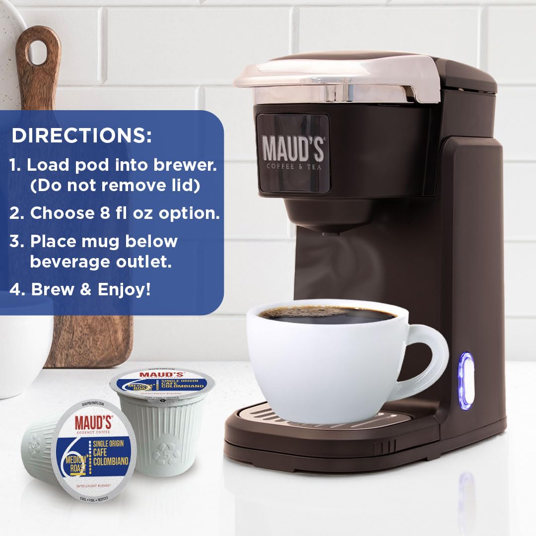 Maud's Family Pack Coffee Pods Variety Pack, 136ct, 12 Assorted Flavors | Medium Roast Flavored Coffee in Single Serve Pods – 100% Arabica Coffee, Compatible with Keurig Coffee Makers