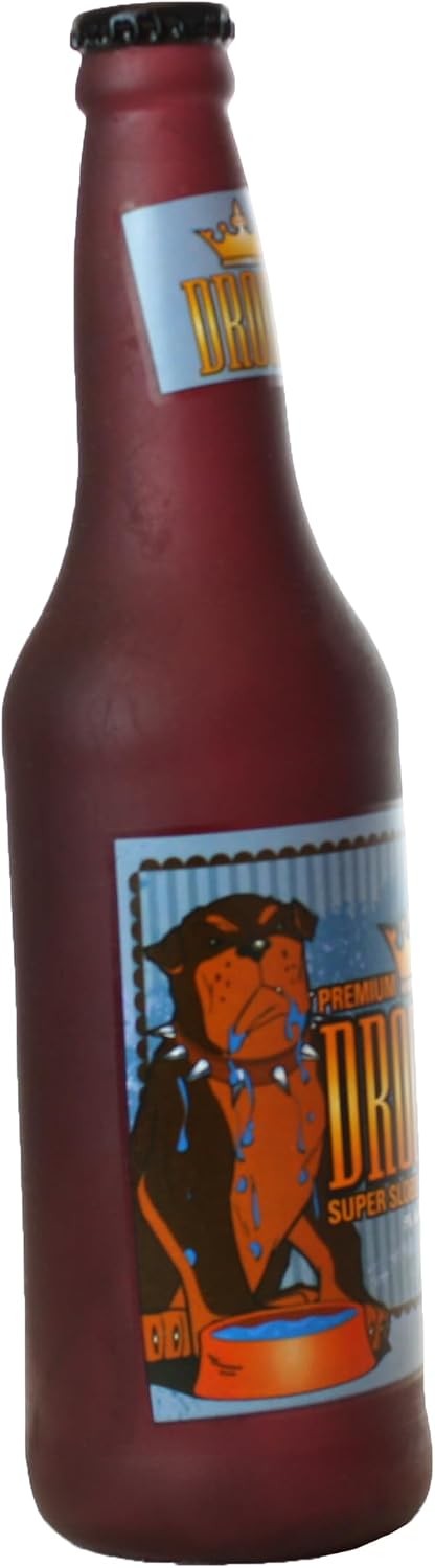 SILLY SQUEAKERS Tuffy Beer Bottle Dog Toy: Squeaky Dog Toy, Washable and Floats, Vinyl