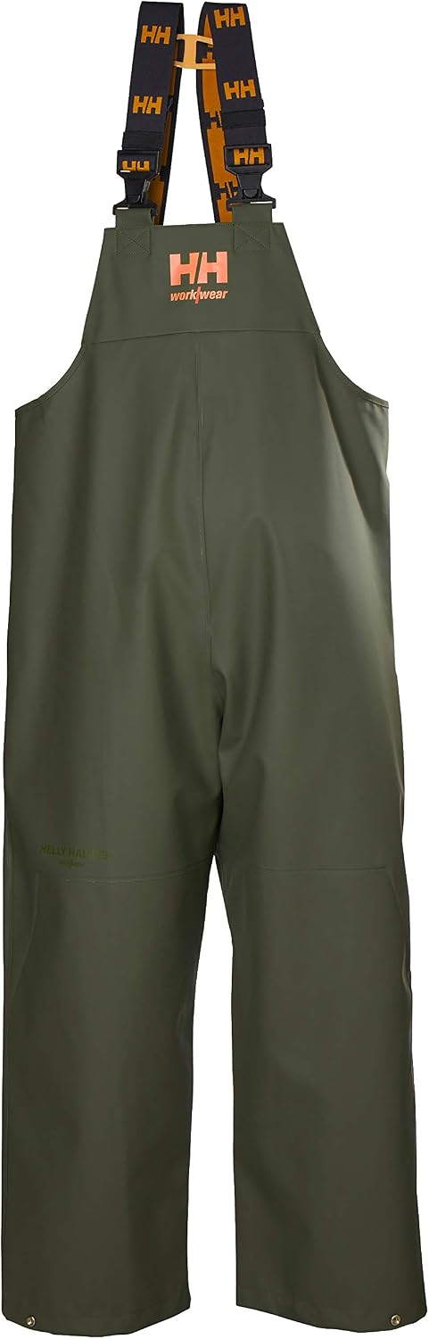 Helly Hansen Storm Rain Bib, Bib Overalls for Men, PVC-Coated Polyester