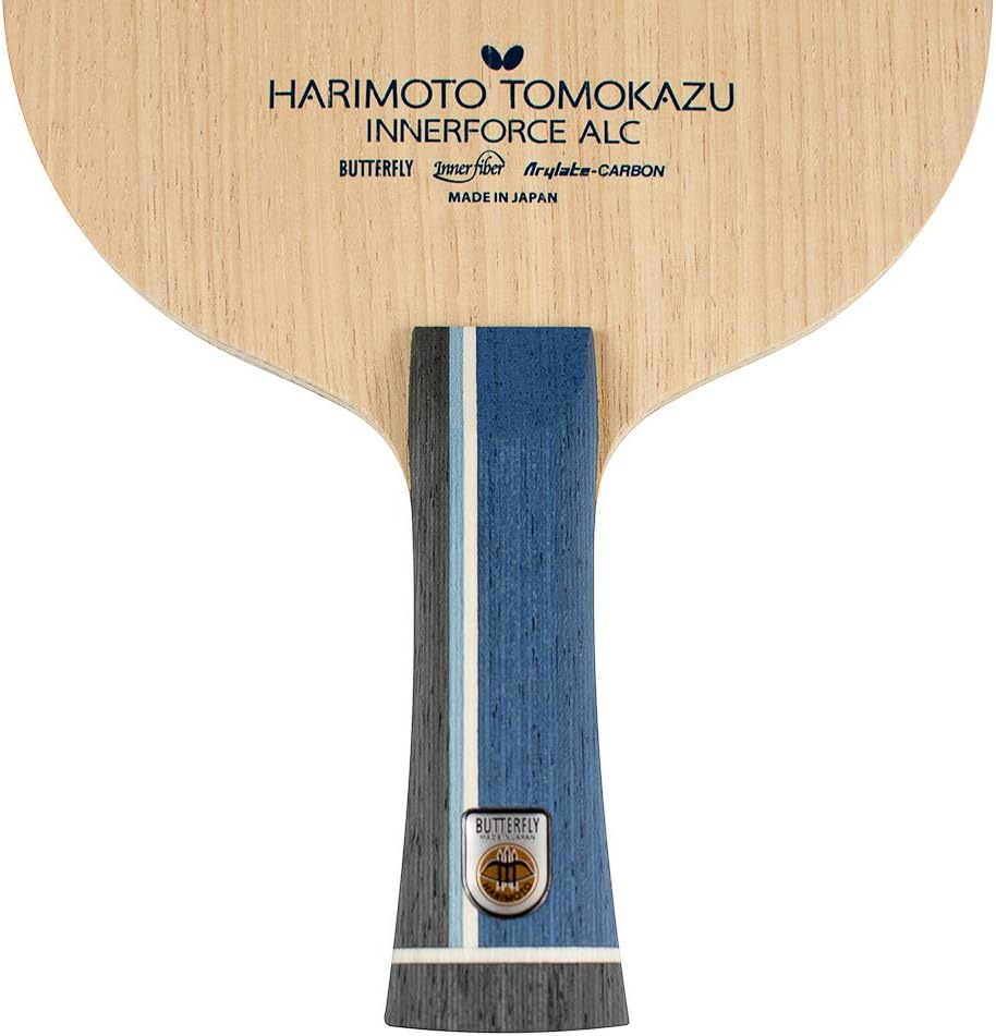 Harimoto Innerforce ALC Blade - Butterfly Table Tennis Blade - AL Carbon Fiber Blade - Professional Table Tennis Blade - AN, FL, and ST handle type - Made in Japan