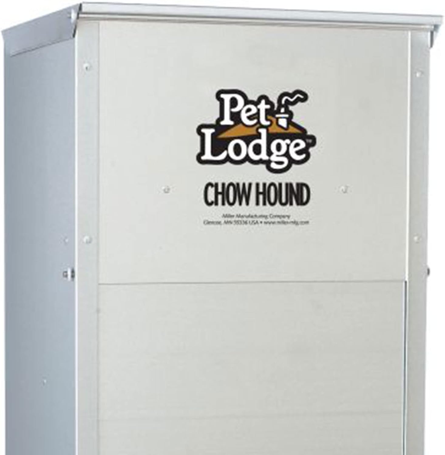 Little Giant Chow Hound Heavy Gauge, 25 Pound Capacity, Silver, Pack of 2
