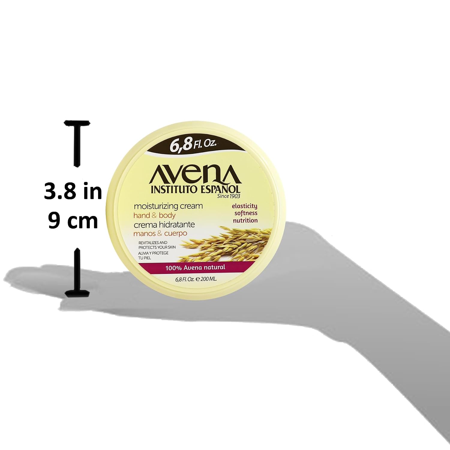Avena Instituto Espaol Moisturizing Cream, Hand & Body, Revitalizes and Protects Your Skin, 2-Pack of 6.8 FL Oz Each