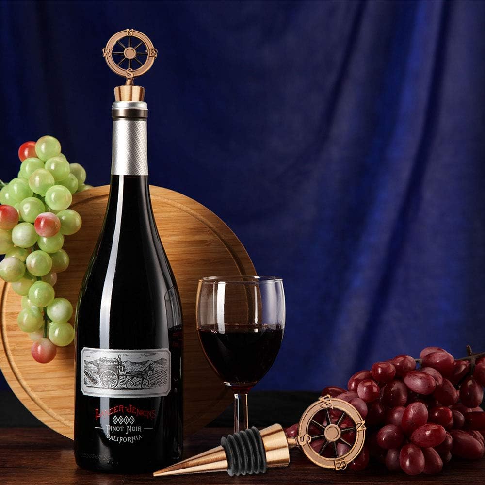 3 Pcs Wine Stopper Vacuum Pump Kits Silicone Wine Bottle Stopper With Built-in Vacuum Wine Saver Pump Keep Wine Fresh Sealing