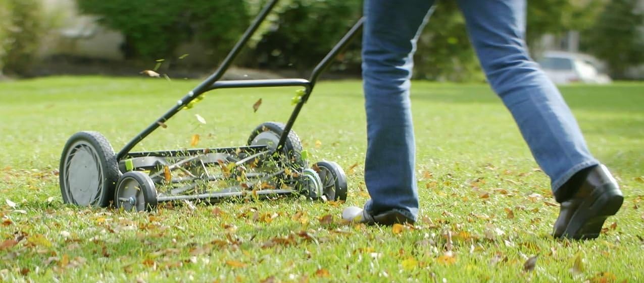Earthwise 1715-16EW 16-Inch 7-Blade Push Reel Lawn Mower, Grey