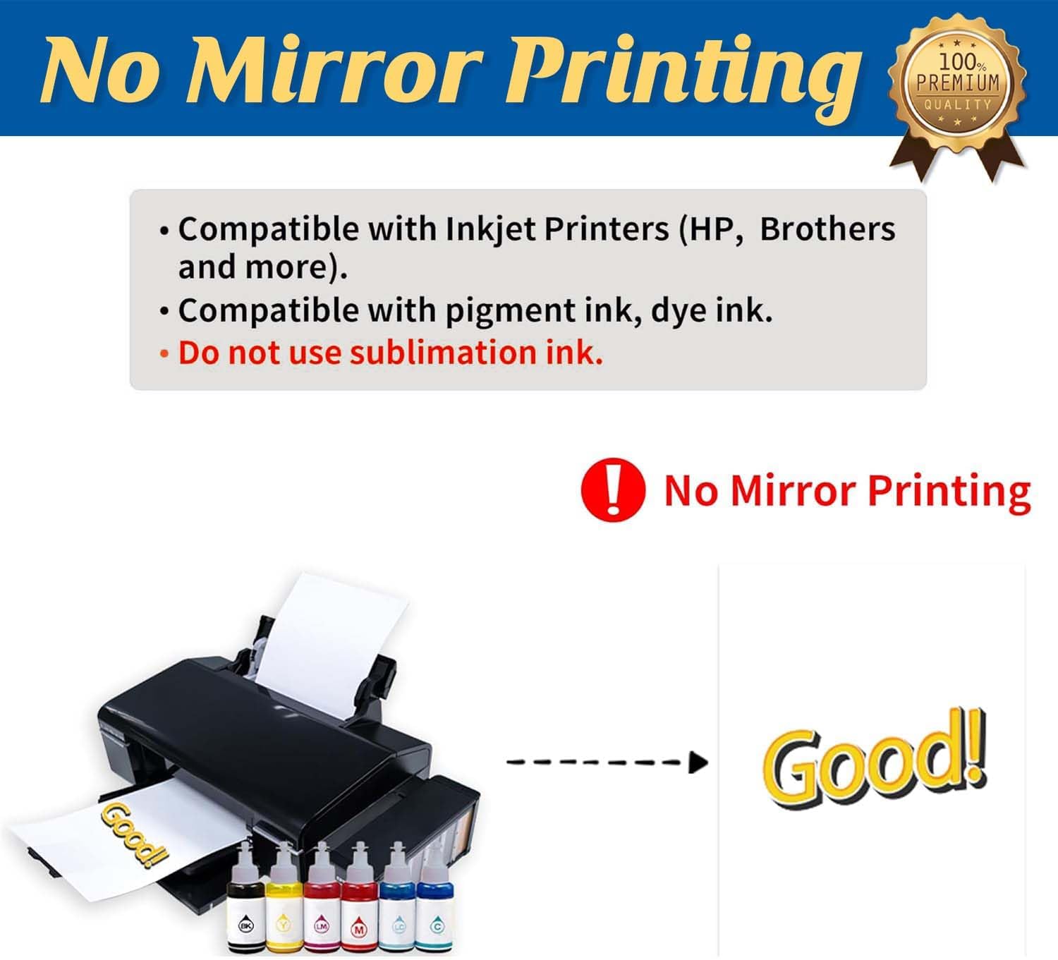 TransOurDream Heat Transfer Paper for T Shirts (20 Sheets