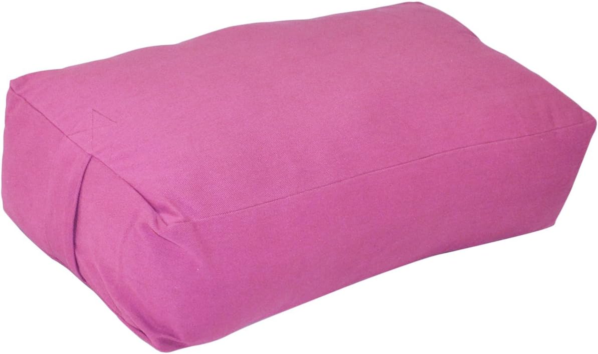 YogaAccessories Supportive Rectangular Cotton Yoga Bolster