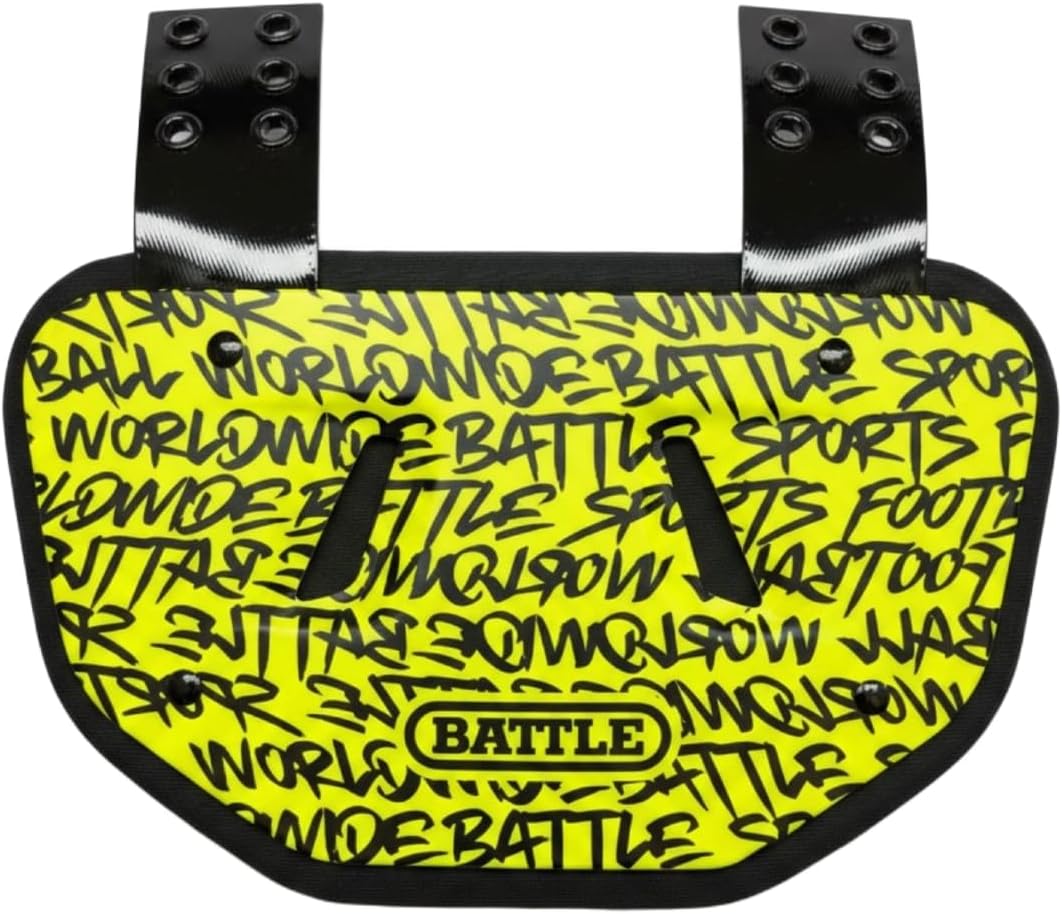 Battle Sports Novelty Football Back Plate, Kids, Adults